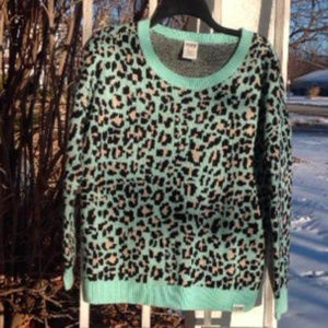 PINK Victoria's Secret Sweater Leopard Print